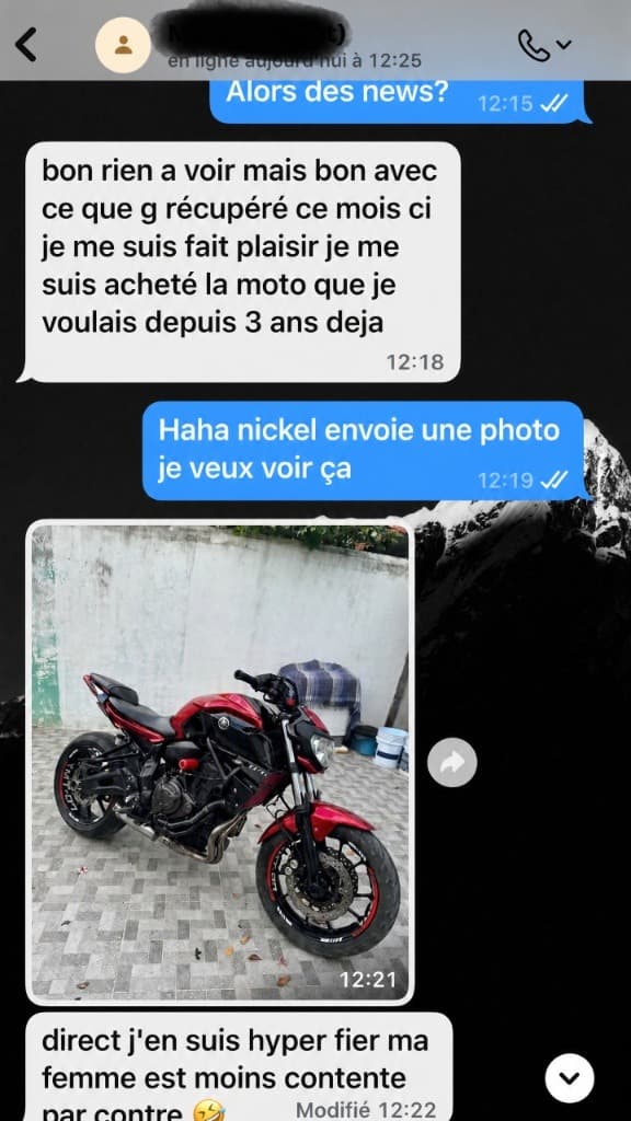 Capture envoyée par un client — retour 9