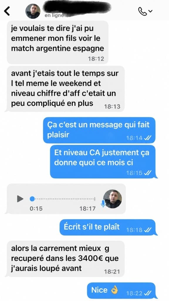 Capture envoyée par un client — retour 4